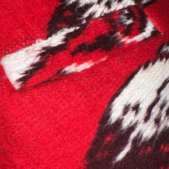 Vintage Wool Aztec Wolf Zip Hooded Sweater Jacket Small Artesanias Tuntaquimba - Picture 4 of 8